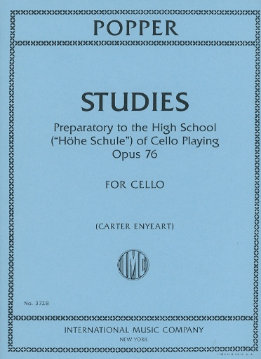 Popper, David (Enyeart): Studies, Preparatory to the High School of Cello Playing, op.76 (cello)
