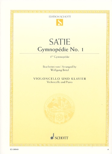Satie, E. (Birtel, ed.): Gymnopedie No. 1 (cello and piano)