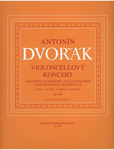 Dvorak, Antonin: Cello Concerto in B Minor op. 104 (cello & piano) Barenreiter