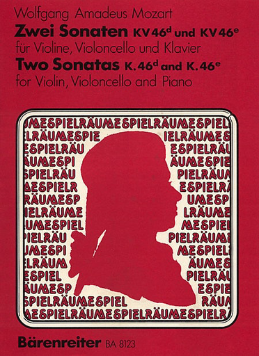Mozart, W.A.: 2 Sonatas K46d, e 2 Sonatas for Violin and Cello with Piano accompaniment, Barenreiter