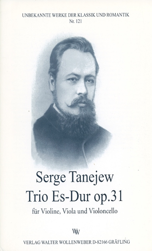Tanejew (Taneieff/Taneiev), Serge: Trio in Eb Major Op.31 (violin, viola, cello)