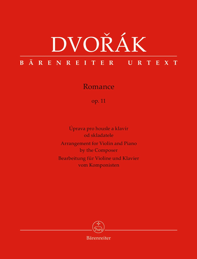 Dvorak, Antonin (Hajek): Romance op. 11 (Violin and Piano) Barenreiter