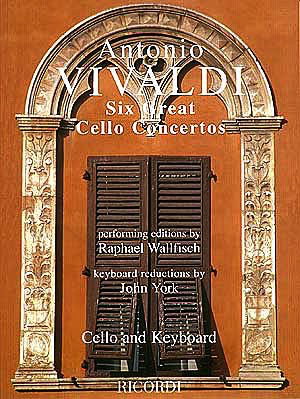 Vivaldi (Wallfisch): 6 Great Cello Concertos (cello & piano) Ricordi