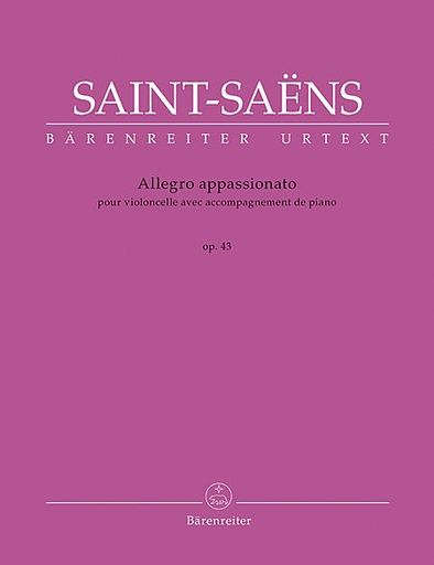 Saint-Saens, Camille (urtext): Allegro Appassionato for Violoncello with Piano, op. 43, Barenreiter