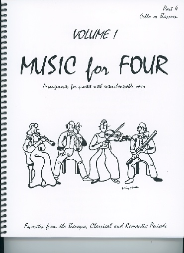 Kelley, Daniel: Music for Four Vol.1 Favorites from the Baroque, Classical & Romantic Periods (cello)