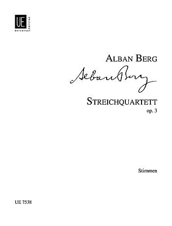 Berg: String Quartet Op.3 Set of Parts