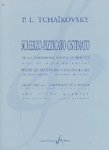 Tchaikovsky, P.I.: Scherzo-Pizzicato from Symphony #4 (4 cellos)