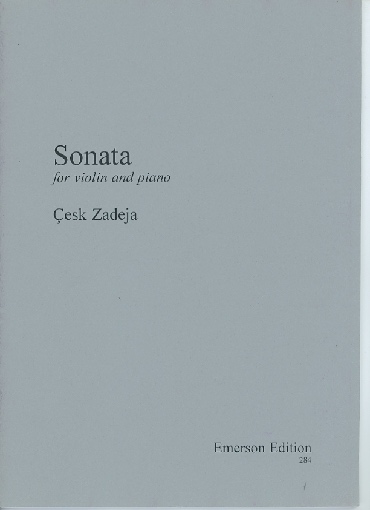 Zadeja, Cesk: Sonata (violin & piano)
