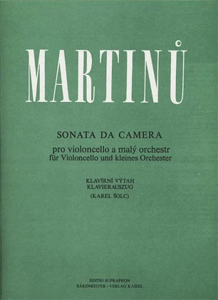 Martinu, Bohuslav: Sonata da Camera 1940 (cello & piano) Barenreiter