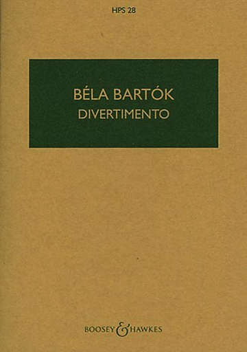 Bartok, B.: Divertimento for String Orchestra (SCORE)