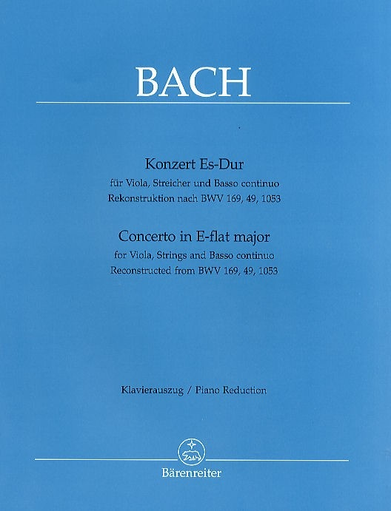 Bach, J.S.: Concerto in Eb Major (viola & basso continuo) Barenreiter