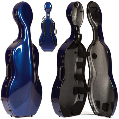 Otto Musica Mirage CC-528 Carbon Hybrid Cello Case, 50% Carbon