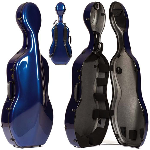 Otto Musica Mirage CC-528 Carbon Hybrid Cello Case, 50% Carbon