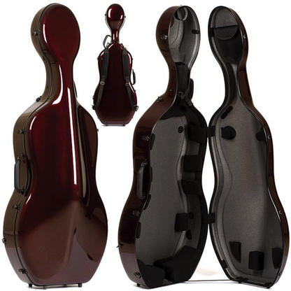 Otto Musica Mirage CC-528 Carbon Hybrid Cello Case, 50% Carbon