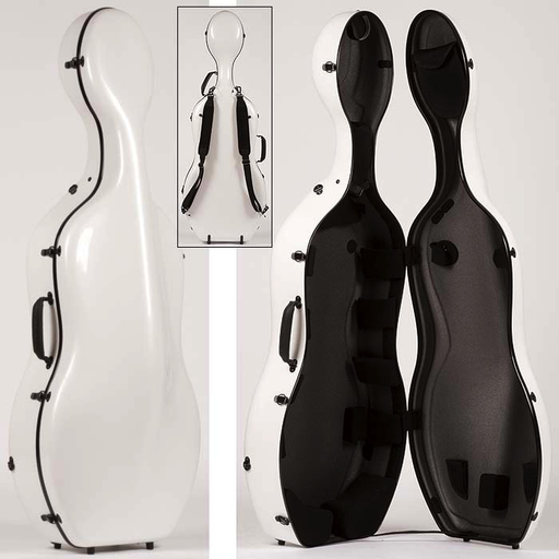 Otto Musica Mirage CC-528 Carbon Hybrid Cello Case, 50% Carbon