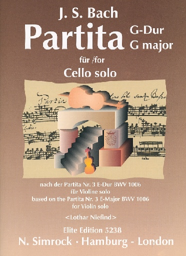 Bach, J.S. (Niefind) : Violin Partita No.3 transcribed (Cello)