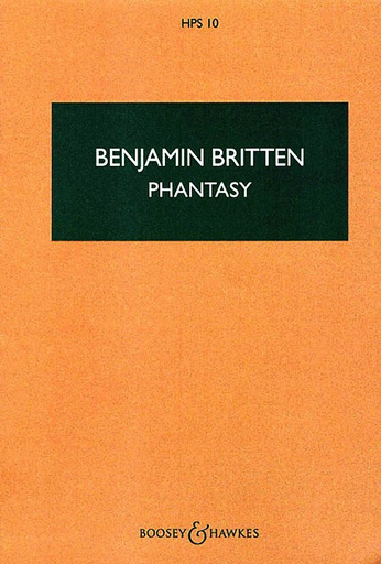 Britten, Benjamin: Phantasy Quartet, Op. 2 for oboe, violin, viola and cello (score)