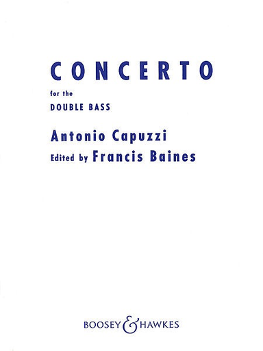 Capuzzi, A. (Baines): Concerto in F (double bass & piano)