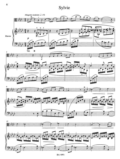 Faure, Gabriel: 4 Melodies fur Viola and Piano (Ausgabe fur Viola) Barenreiter