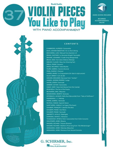 Schirmer, G.: (Collection) 37 Violin Pieces You Like to Play (violin & piano)(audio access)