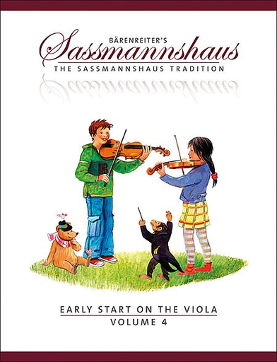 Sassmannshaus, Egon: Early Start on the Viola, Volume 4. (A viola method for children). Barenreiter