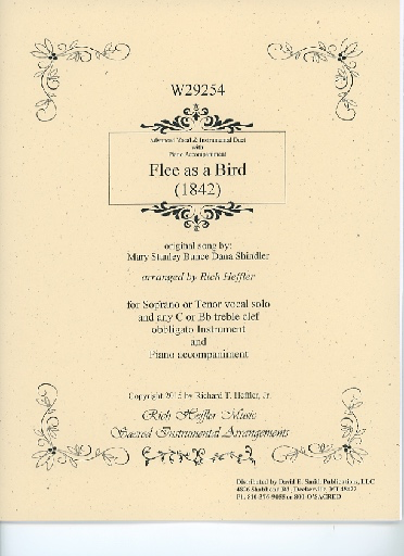 Shindler, M. (Heffler, R.): Flee As a Bird (voice, obligato, piano)