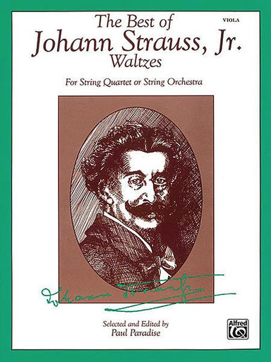 Strauss, J. (Paradise): The Best of Johann Strauss, Jr. Waltzes (viola)