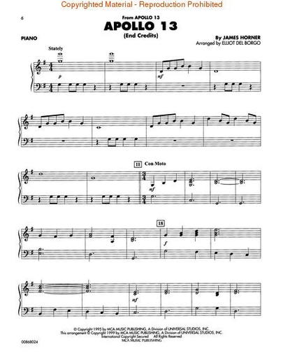 Del Borgo: Movie Favorites for Strings (piano accompaniment)