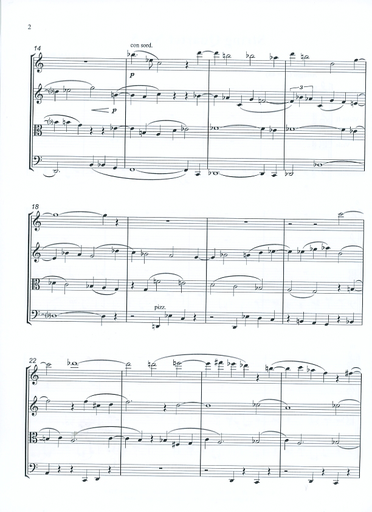 Bolcom, W.: String Quartet, No. 5 (score and parts)