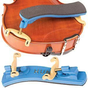 Kun Collapsible MINI Blue Violin Shoulder Rest, 1/4-1/16