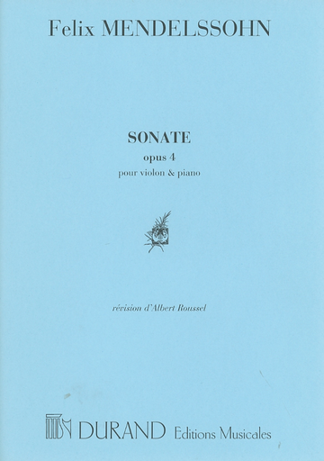 Mendelssohn, F.: Sonate Op.4 (violin & piano)