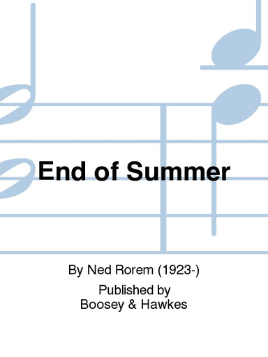 Rorem, N.: End of Summer (violin, clarinet, piano)