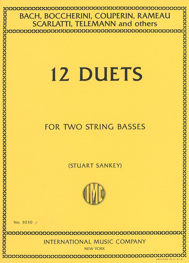 Sankey, S.: (Collection) 12 Duets (two basses)
