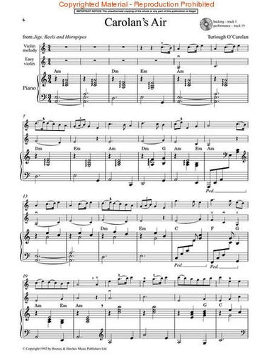 Jones, E.H. (ed.): The Fiddler Playalong Collection 1 (2 violins, chords, piano, and CD)