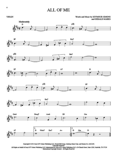 101 Jazz Songs (violin)