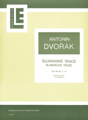 Dvorak, Antonin (Pokorny): Slavonic Dances, Op. 46 Nos. 1-4 (violin & piano) Barenreiter