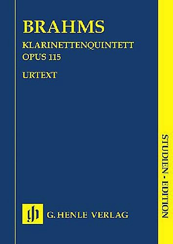 Brahms, J.: Clarinet Quintet in B minor, Op. 115 (score)
