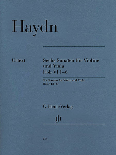 Haydn, F.J. (Friesenhagen, ed.): Six Sonatas, urtext (Violin & Viola)
