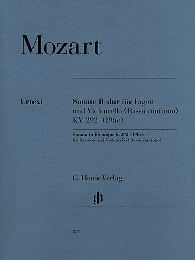 Mozart, W.A. (Kostujak, arr./Wiese, ed.): Duet, K.292 (bassoon and cello)