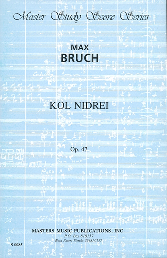 Bruch, M.: (Score) Kol Nidrei, Op. 47 (cello, orchestra)