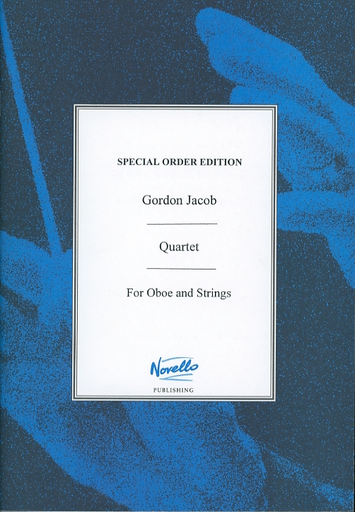 Jacob, G.: (Score) Quartet, for Oboe and Strings (mixed ensemble)