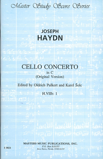 Haydn, J. (Pulkert & Solc): (Score) Cello Concerto in C, Hob. VIIb: 1 (cello, and orchestra)
