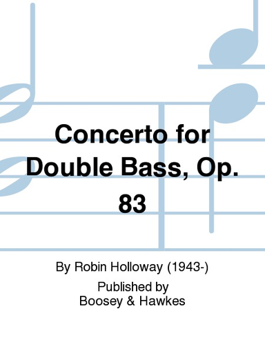 Holloway, R.: Concerto for Double Bass (bass & piano)