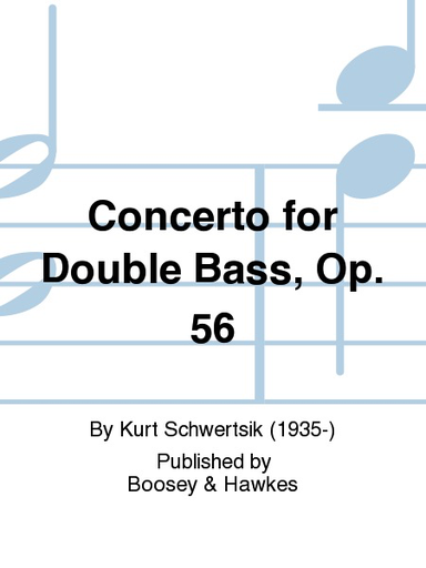 Schwertsik, K.: Double Bass Concerto, Op.56 (bass & piano)