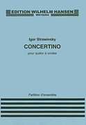 Stravinksy, I.: (Score) Concertino for String Quartet (string quartet)