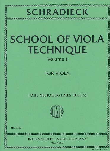 Schradieck (Neubauer/Pagels, ed.): School of Viola Technique, Vol. 1 (viola) IMC