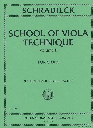 Schradieck, H. (Neubauer/Pagels, ed.): School of Viola Technique, Vol. 2 (viola)