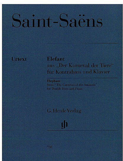 Saint-Saens, C. (Gl‚àö‚àÇckler, ed.): Elefant from the Carnival of the Animals, urtext (bass & piano)