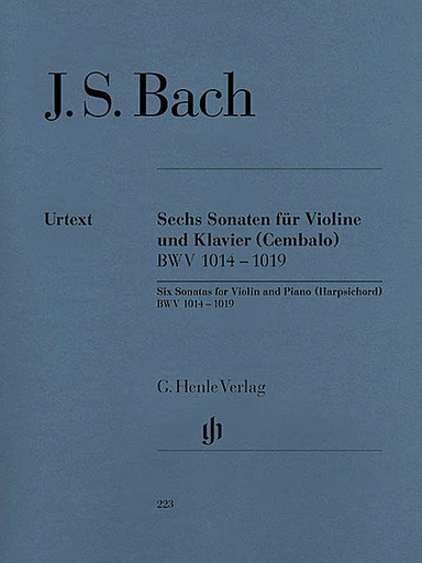 Bach, J.S. (Eppstein, ed.): 6 Sonatas, BWV 1014-1019, urtext (violin and piano)