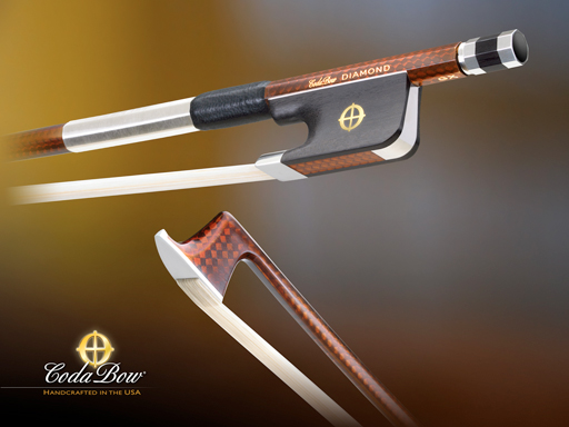 CodaBow DIAMOND GX Viola Bow, with GlobalBow Technology (Full Size), USA